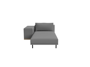 CHAISELONGUE LEFTARM THICK